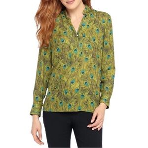 💚The Limited peacock print shirt